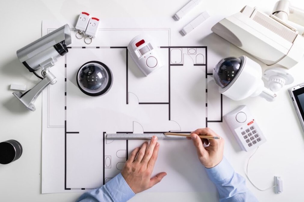 Professional security system installation